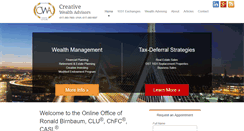 Desktop Screenshot of creativewealthadvisors.net